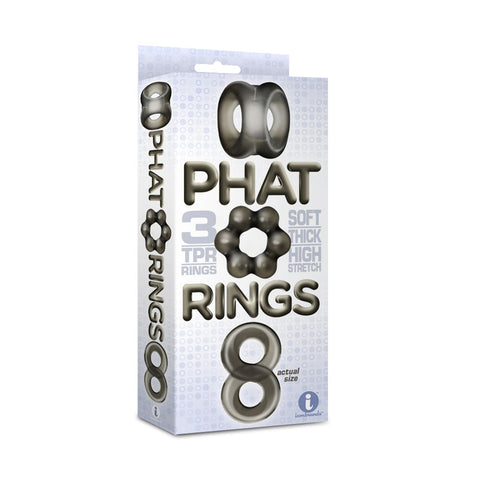 Phat Rings Smoke Cock Rings Set of 3 > Cock Ring > Sets