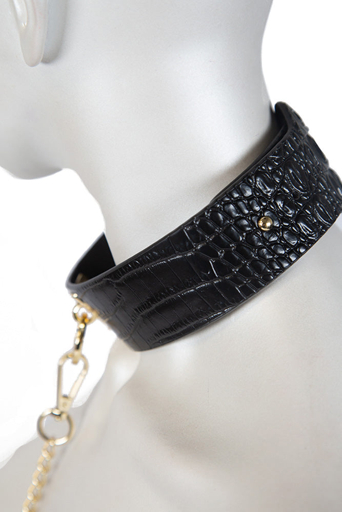 Ouch Rome Collection Iridescent PU Leather Collar and Leash > Bondage Gear > Collars & Leashes