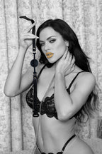 Ouch Rome Collection Silicone Ball Gag with Adjustable PU Leather Straps and Iridescent Hardware > Bondage Gear > Gags and Bits