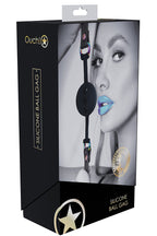 Ouch Venice Collection Silicone Ball Gag with Adjustable PU Leather Straps and Iridescent Hardware > Bondage Gear > Gags and Bits