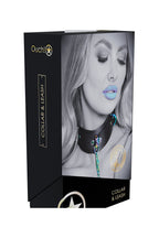 Ouch Venice Collection Collar with Iridescent Hardware and Leash > Bondage Gear > Collars & Leashes