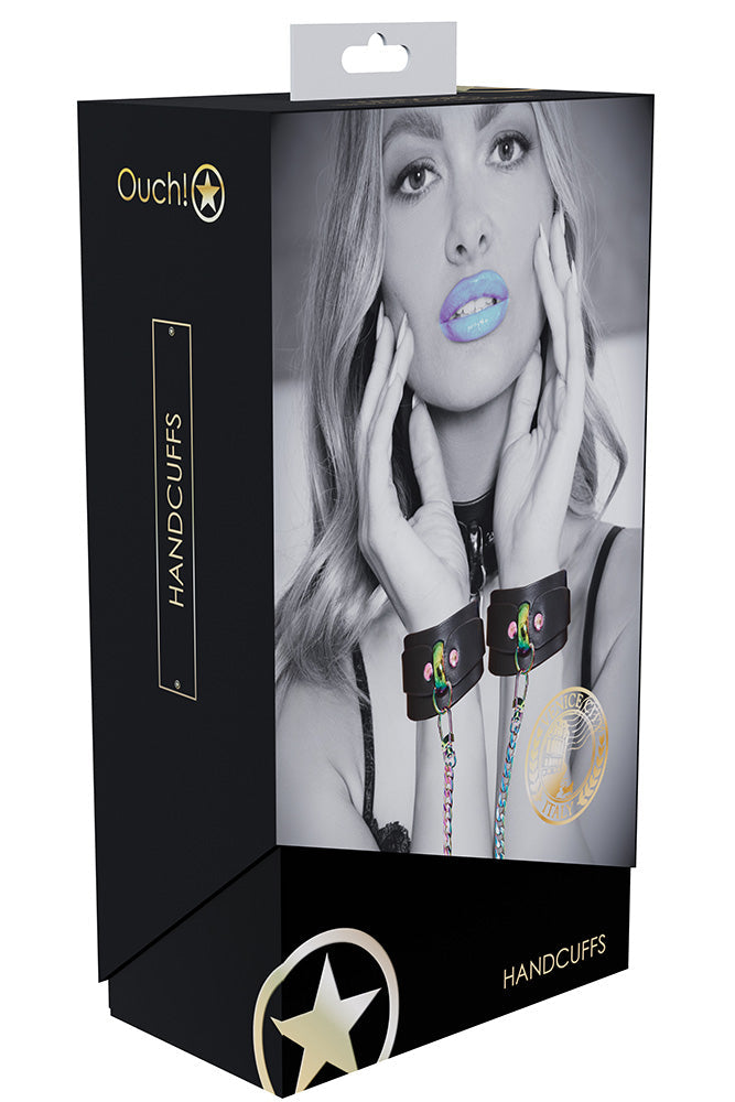 Ouch Venice Collection Handcuffs with Iridescent Finish > Bondage Gear > Restraints