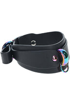 Ouch! Venice Collection Leg Cuffs with Iridescent Hardware and Adjustable Black Straps > Bondage Gear > Restraints