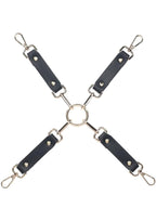 Ouch Milan Collection Hogtie Connectors with Iridescent Hardware PU Leather Restraint > Bondage Gear > Restraints