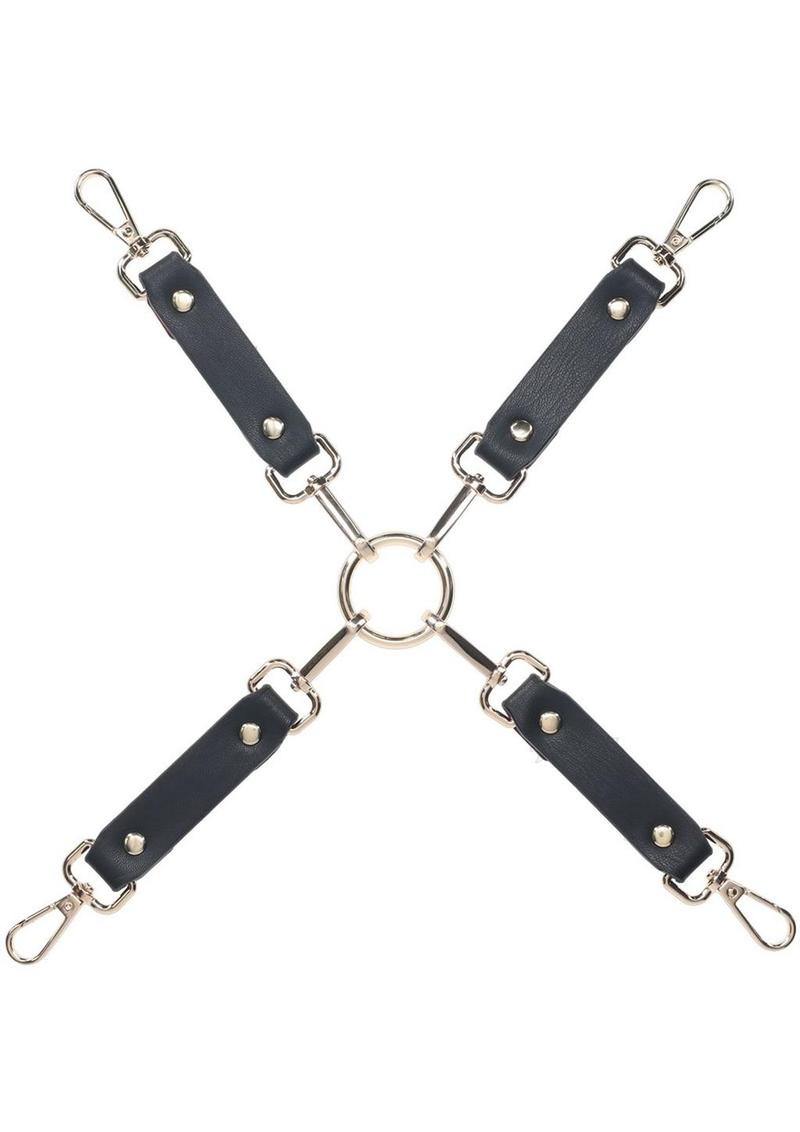 Ouch Milan Collection Hogtie Connectors with Iridescent Hardware PU Leather Restraint > Bondage Gear > Restraints