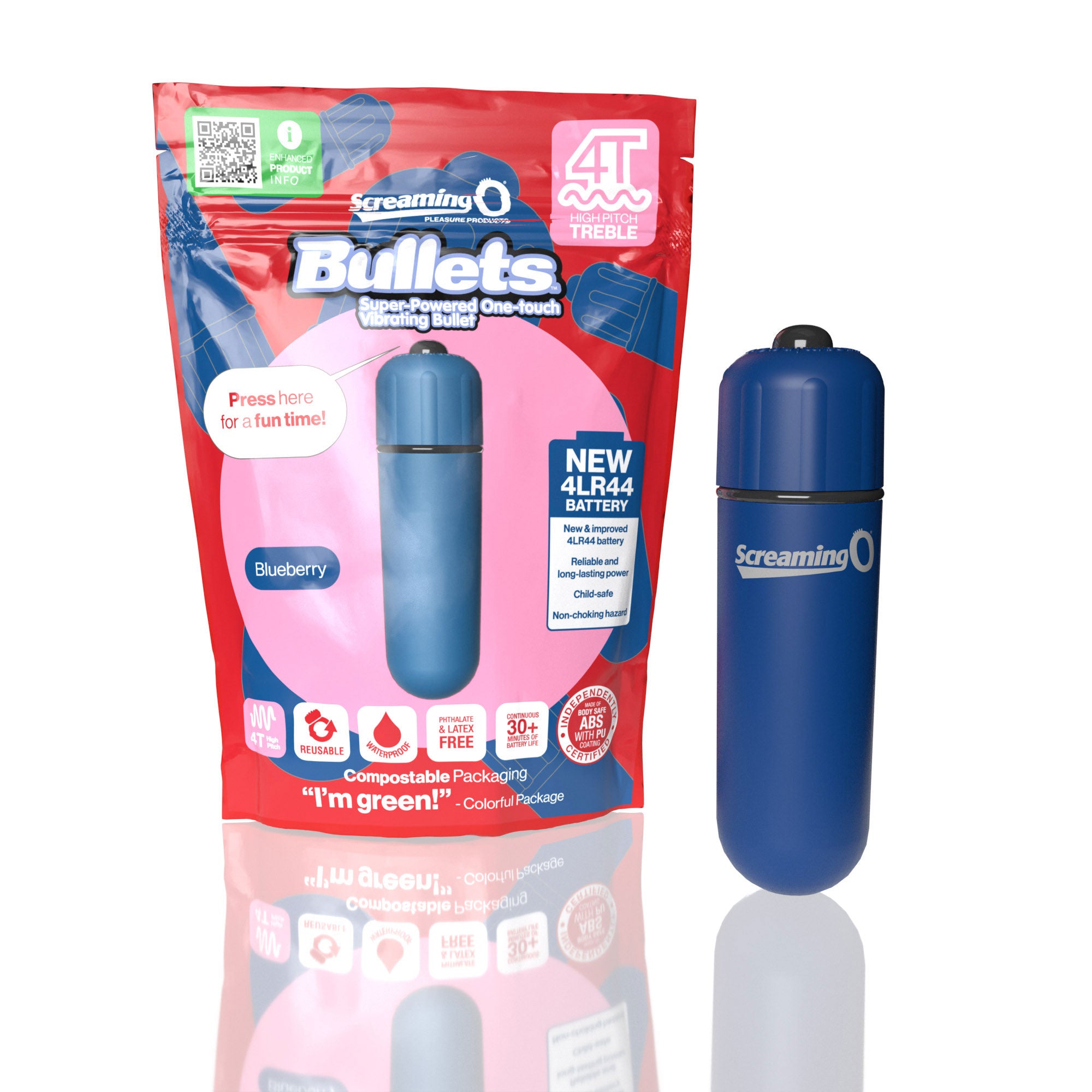 Bullets 4T High Pitch Treble (Blueberry) > Vibrators > Mini Vibrators