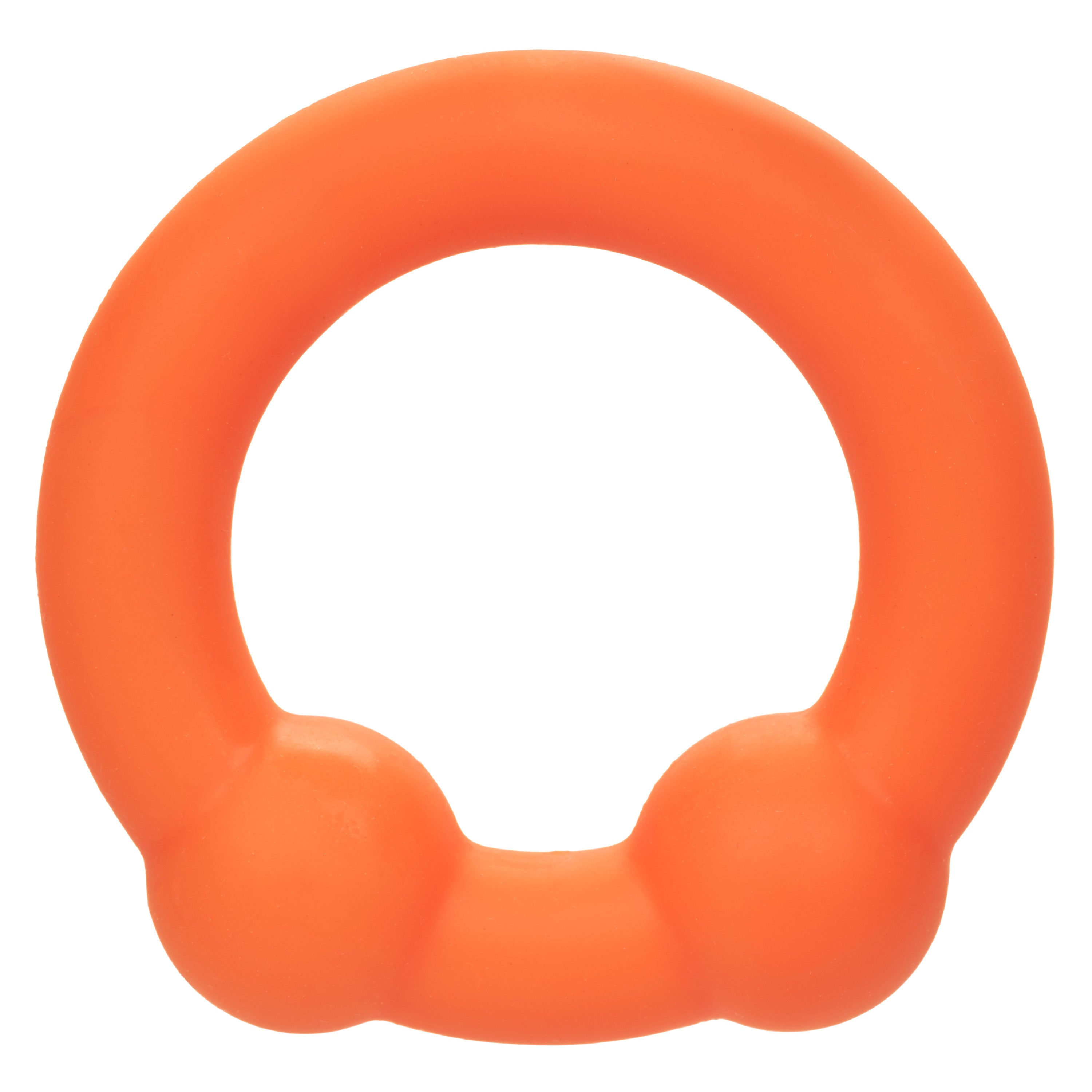 Alpha Liquid Silicone Dual Ball Ring Orange Ultra Stretchy Enhancer Ring > Cock Ring > Single