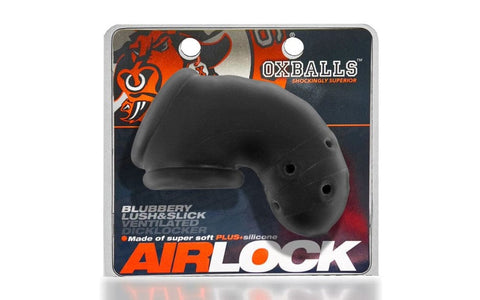 Airlock Air-Lite Vented Chastity Black Ice - Comfort and Style Cockrings