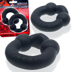 OxBalls Adult Toys Black / One Size Ultraballs Cockring Night x2 840215121844