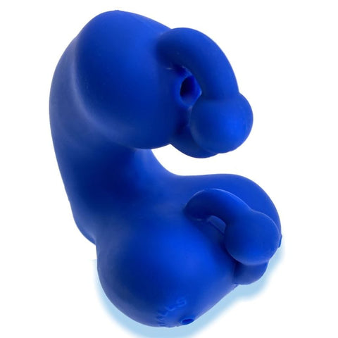 Meatlocker Chastity Sheath Police Blue for Ultimate Comfort and Kink BONDAGE-TOYS