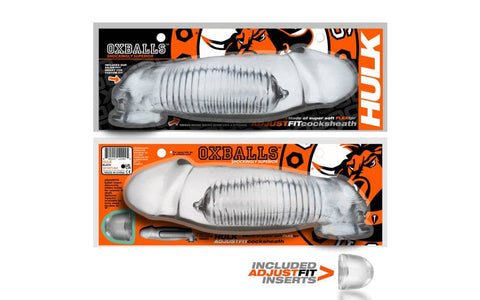 Hulk Gargantic Cocksheath Clear 11in Length 2.5in Width SLEEVES