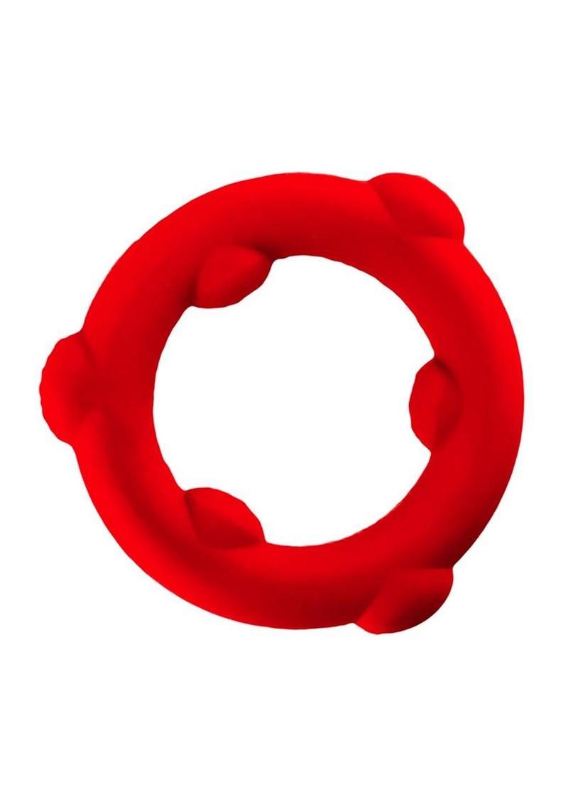 Oxballs Spinner (Red) – Mega-Stretch Silicone Cock Ring > Cock Ring > Single Main image