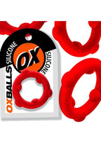 Oxballs Spinner (Red) – Mega-Stretch Silicone Cock Ring > Cock Ring > Single