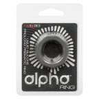 Alpha Liquid Silicone Prolong Prismatic Ring Gray 1 Inch Diameter Stretchy Durable Silicone > Cock Ring > Single