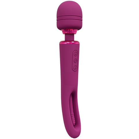 Vive Kiku Double Ended Vibrating Wand and Flapping Massager Pink > Sex Toys > Massage Wands