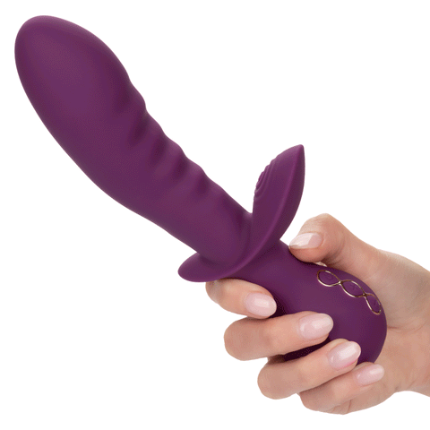 Obsession Lover Turbo-Charged Dual Vibrator in Purple with 10 Vibration Functions and Waterproof Silicone Design Vibrators - G Spot