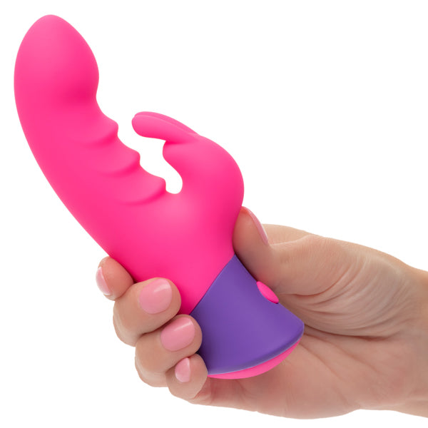 Rave Bunny Pink Silicone Dual-Action Massager with 10 Speeds Waterproof IPX7 > Vibrators > Ladies > Rabbit