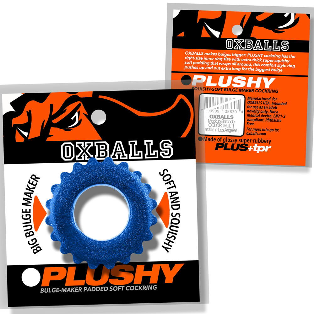 Plushy Single Ring (Black Mica) – Cushy Flexible Cock Ring > Cock Ring > Single