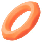 Alpha Liquid Silicone Sexagon Ring Orange Stretchy Comfortable Enhancer > Cock Ring > Single