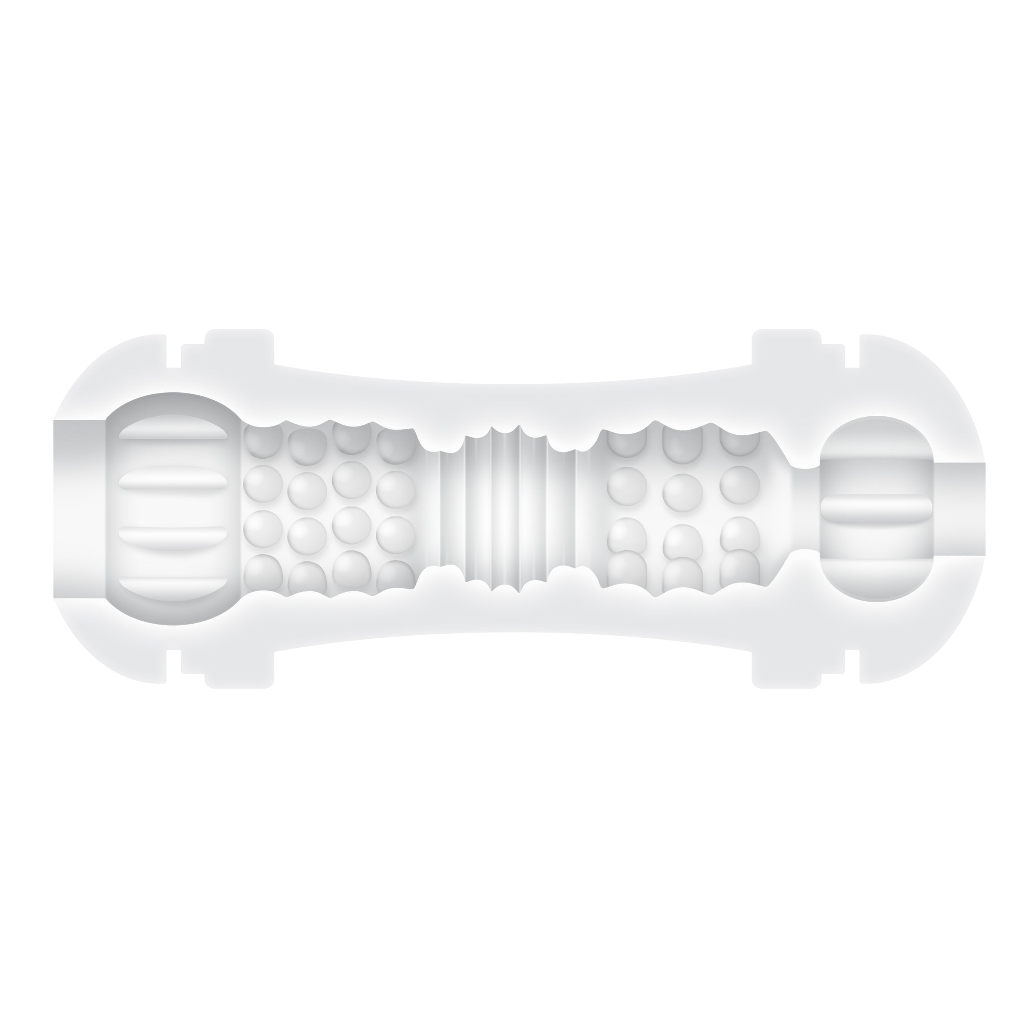 Gender X Double Fantasy – Dual-Ended Transparent Stroker > Sex Toys For Men > Masturbators Cup