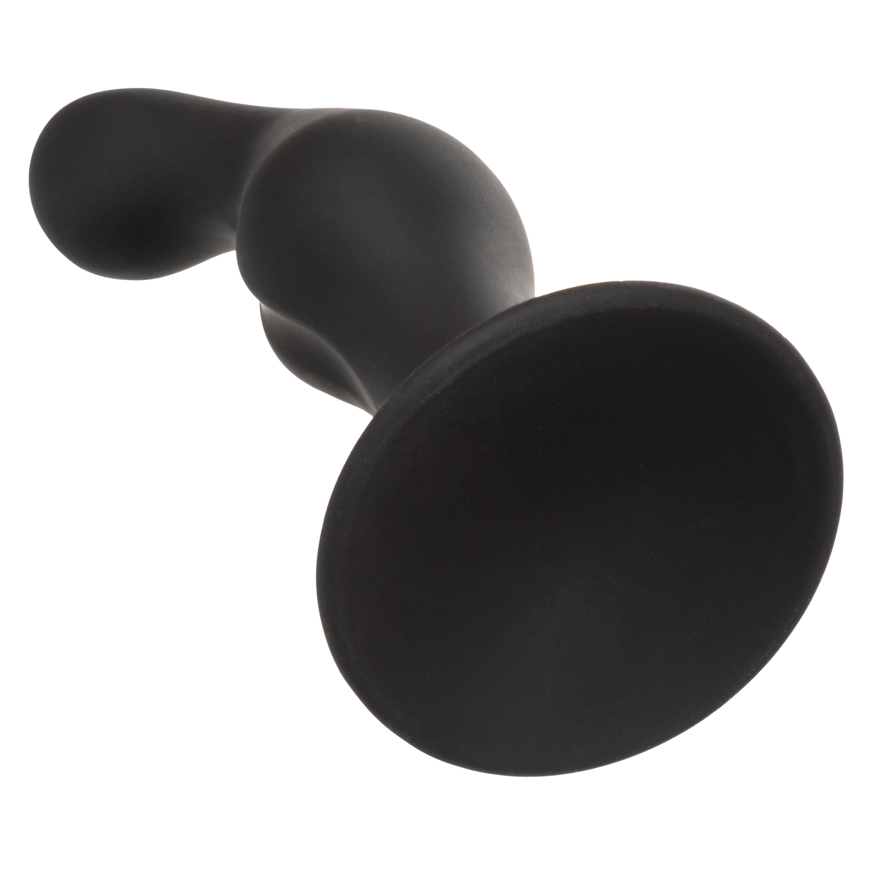 Silicone Anal Ripple Kit Set of 3 Black Graduated Curved Anal Plugs with Suction Cup Base > Anal Range > Butt Plug Kits