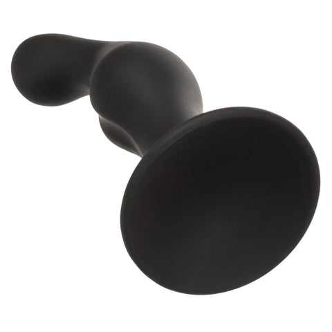 Silicone Anal Ripple Kit Set of 3 Black Graduated Curved Anal Plugs with Suction Cup Base > Anal Range > Butt Plug Kits