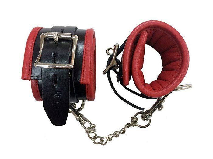 Rouge Leather Ankle Cuffs in Black > Bondage Gear > Restraints