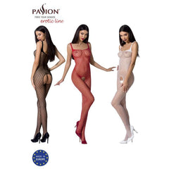 Passion Lingerie Lingerie Bodystocking BS071 Red