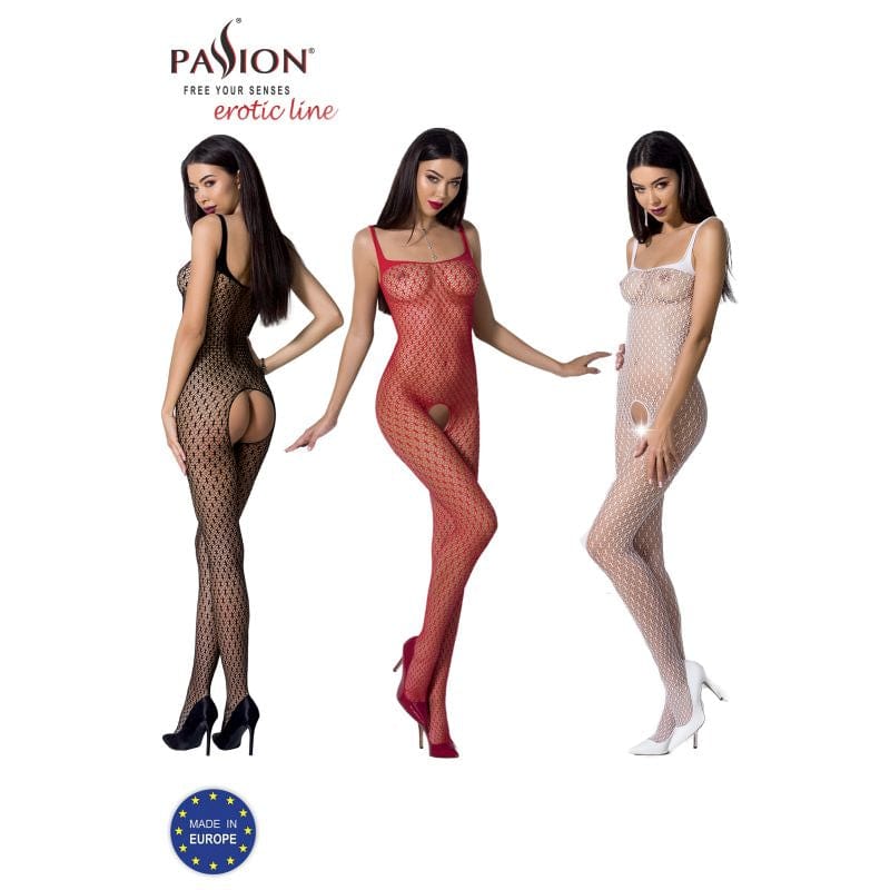 Passion Lingerie Lingerie Bodystocking BS071 Red