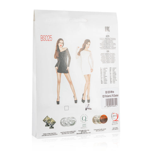 Mini Dress Black With Mesh Sleeves And Sides Dresses