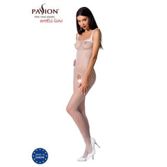 Passion Lingerie Lingerie White / One Size Bodystocking BS071 Red 5908305951667