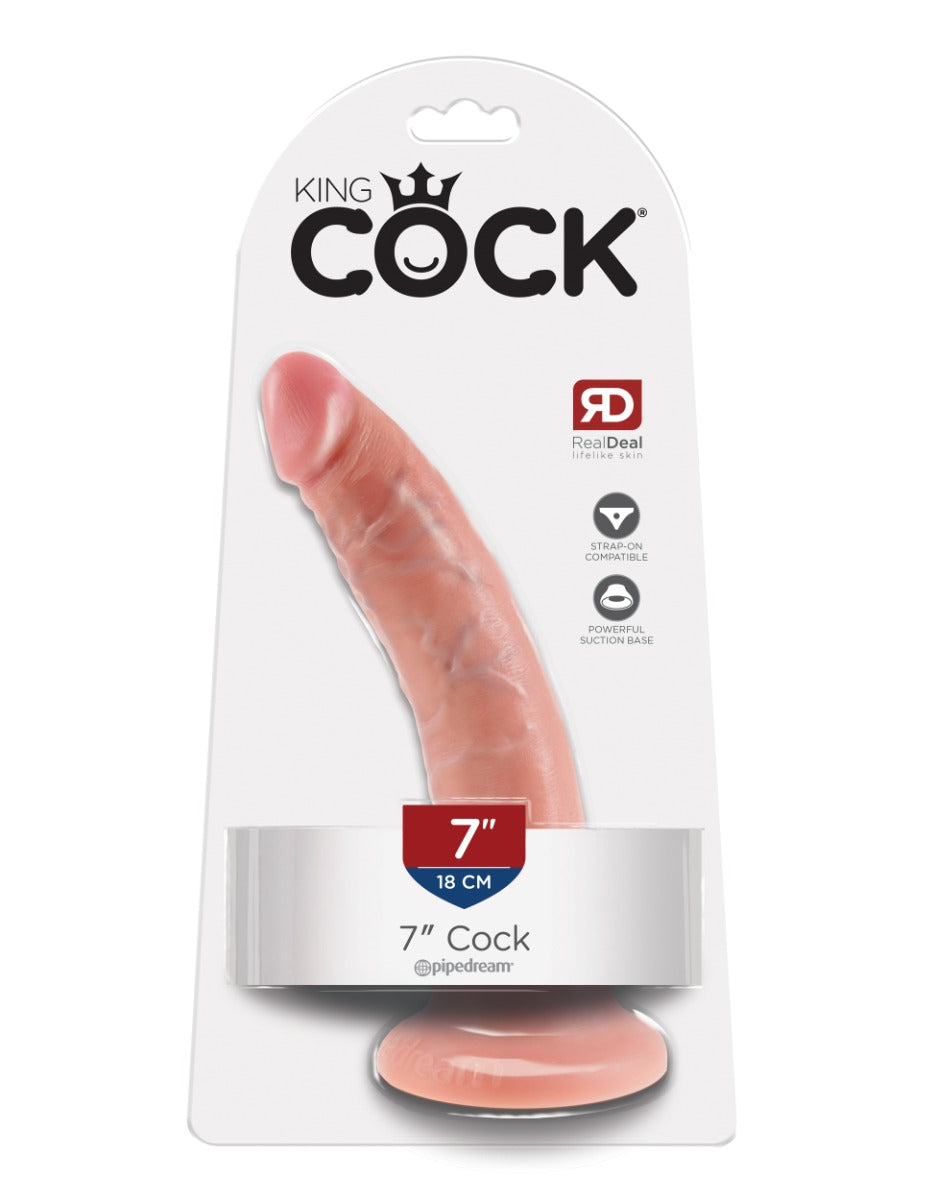 King Cock 7 Inch Realistic Silicone Dildo 17.8 cm > Dildos > Realistic Dildos