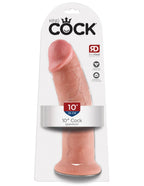King Cock 10 Inch Realistic Silicone Dildo with Powerful Suction Cup > Dildos > Large Dildos