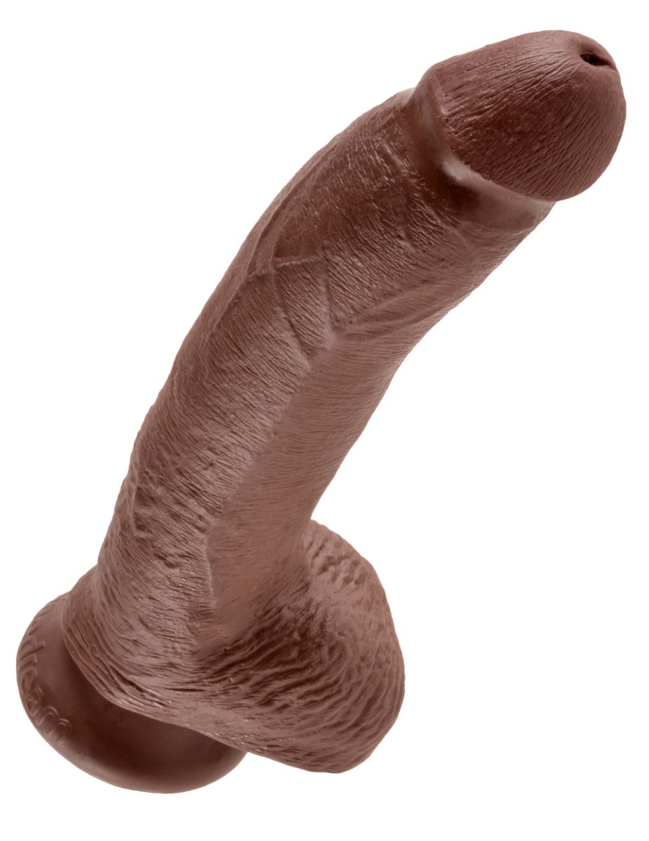 King Cock Realistic Dildo with Balls – 6 to 11 Inch Brown 9" > Dildos > Realistic Dildos