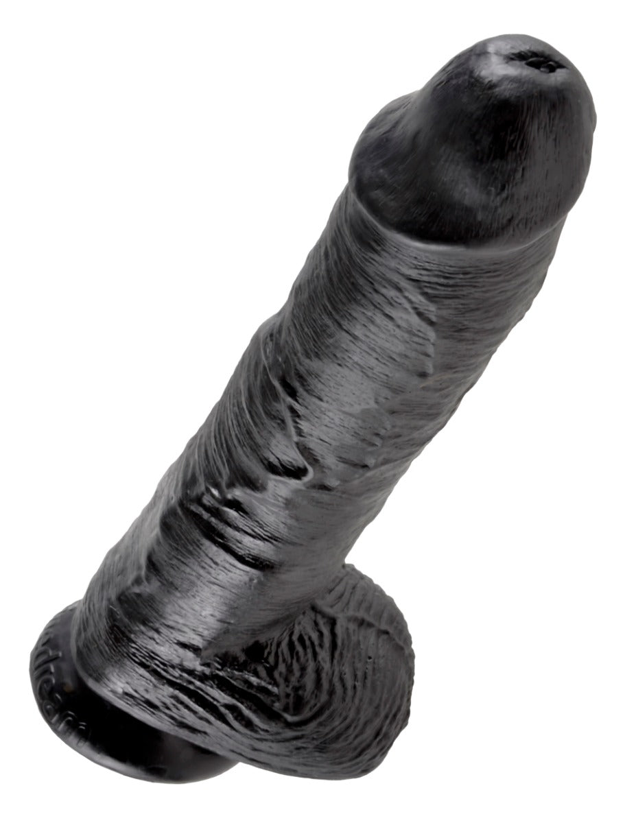 King Cock Realistic Dildo with Balls – 6 to 11 Inch Black 10" > Dildos > Realistic Dildos