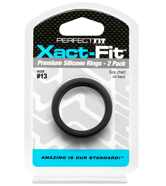 PerfectFit Adult Toys Black Xact-Fit #13 1.3in 2 Pk 854854005588