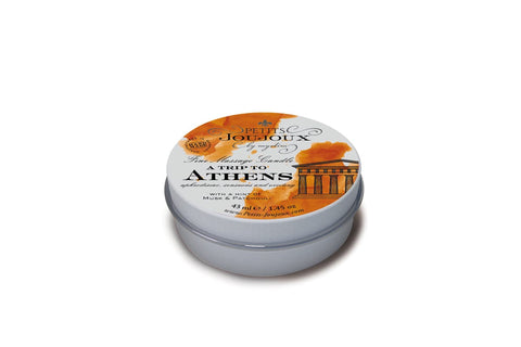 Petits JouJoux Massage Candle Athens 43ml Sensual Aromatherapy for Romantic Moments Massage Oil