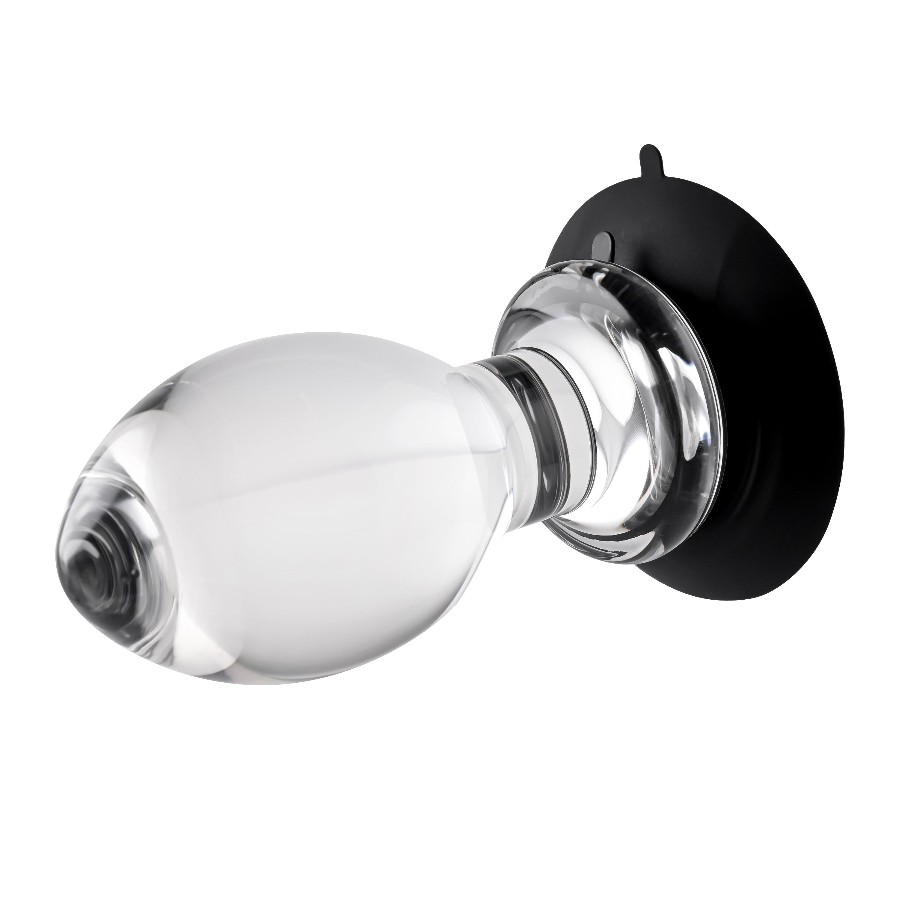 Gender X Crystal Ball - Glass Butt Plug with Suction Base 10.1cm Clear > Sex Toys > Glass