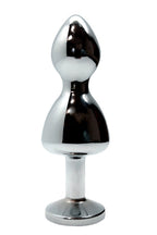 Wooomy Lollypop Double Ball Metal Anal Plug with Jewelled Base (Small, Medium, Large) > Anal Range > Butt Plugs