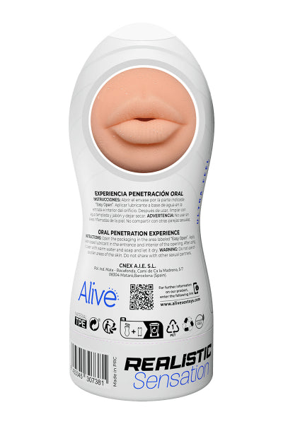 Alive Oral Maxi Flex Flesh Masturbator Size L > Sex Toys For Men > Masturbators > Manual