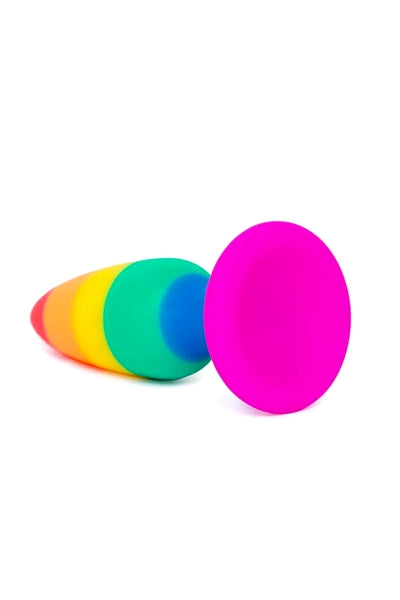 Wooomy Hiperloo Silicone Rainbow Plug Large 13.1 cm Premium Hypoallergenic Anal Toy Secondary image