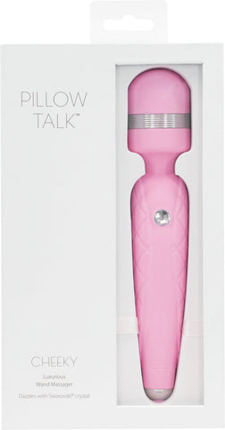 Pillow Talk Cheeky Pink Luxury Self-Care Wand Electric Massager