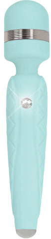 Pillow Talk Cheeky Teal Luxurious Self-Care Wand Teal Electric Massager