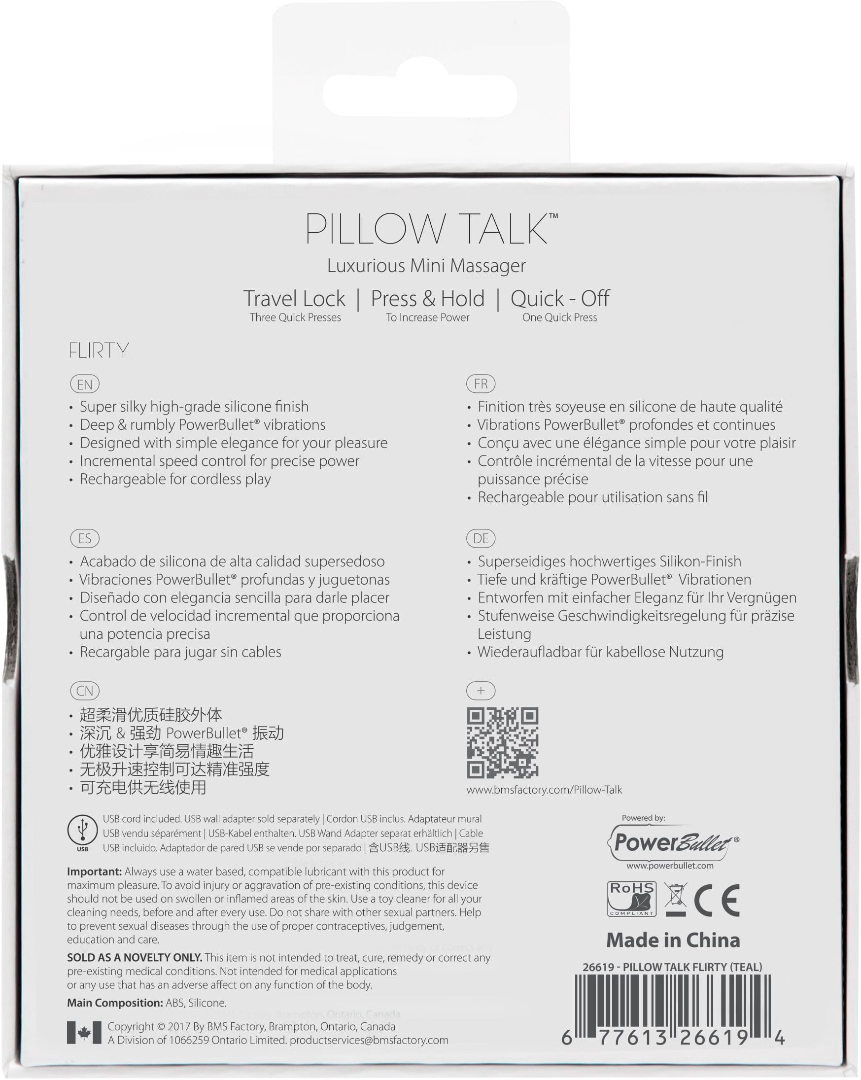 Pillow Talk Flirty Teal Vibrator > Vibrators > Standard Vibrators