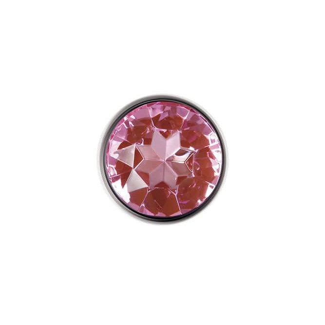 Adam & Eve 3.58 Inch Pink Gem Large Metal Butt Plug > Anal Range > Jewel Butt Plugs