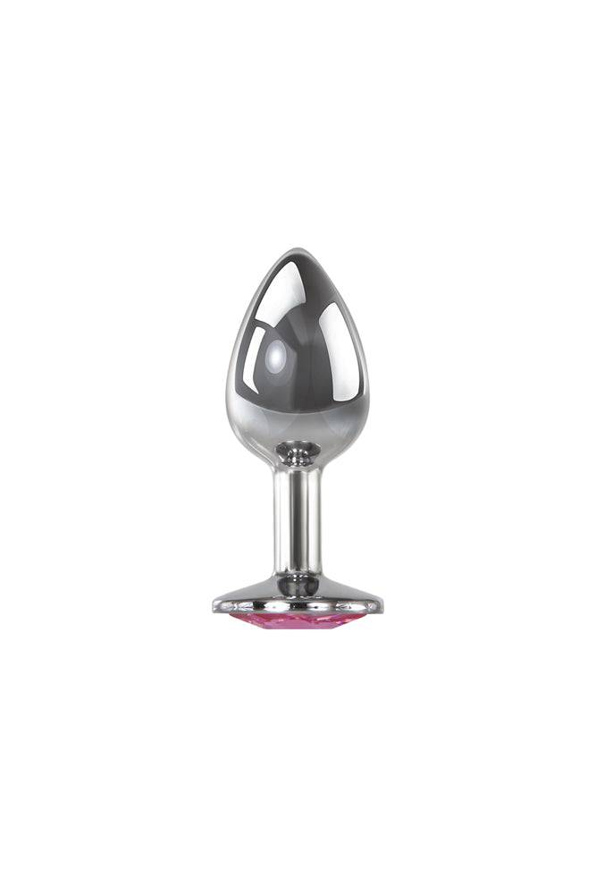 Adam & Eve Gem Small Anal Plug – Polished Aluminum 7.1 cm Butt Plug Secondary image