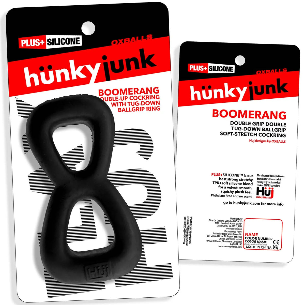 Boomerang Double-Ring Cockring & Nut-Tugger > Cock Ring > Single