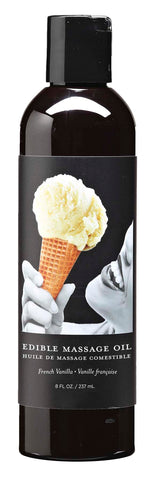 Edible French Vanilla Massage Oil 237ml Sugar Free Bottle Default Title Massage Candles