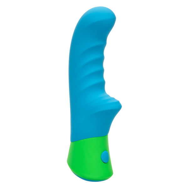 Rave Ridged G (Blue and Green) – Waterproof Rechargeable Massager Vibrators - G Spot