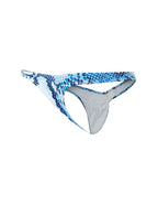 Cut 4 Men Pouch Enhancing Thong Snake Print Small > Clothes > Mens G-Strings